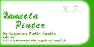 manuela pinter business card