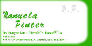 manuela pinter business card